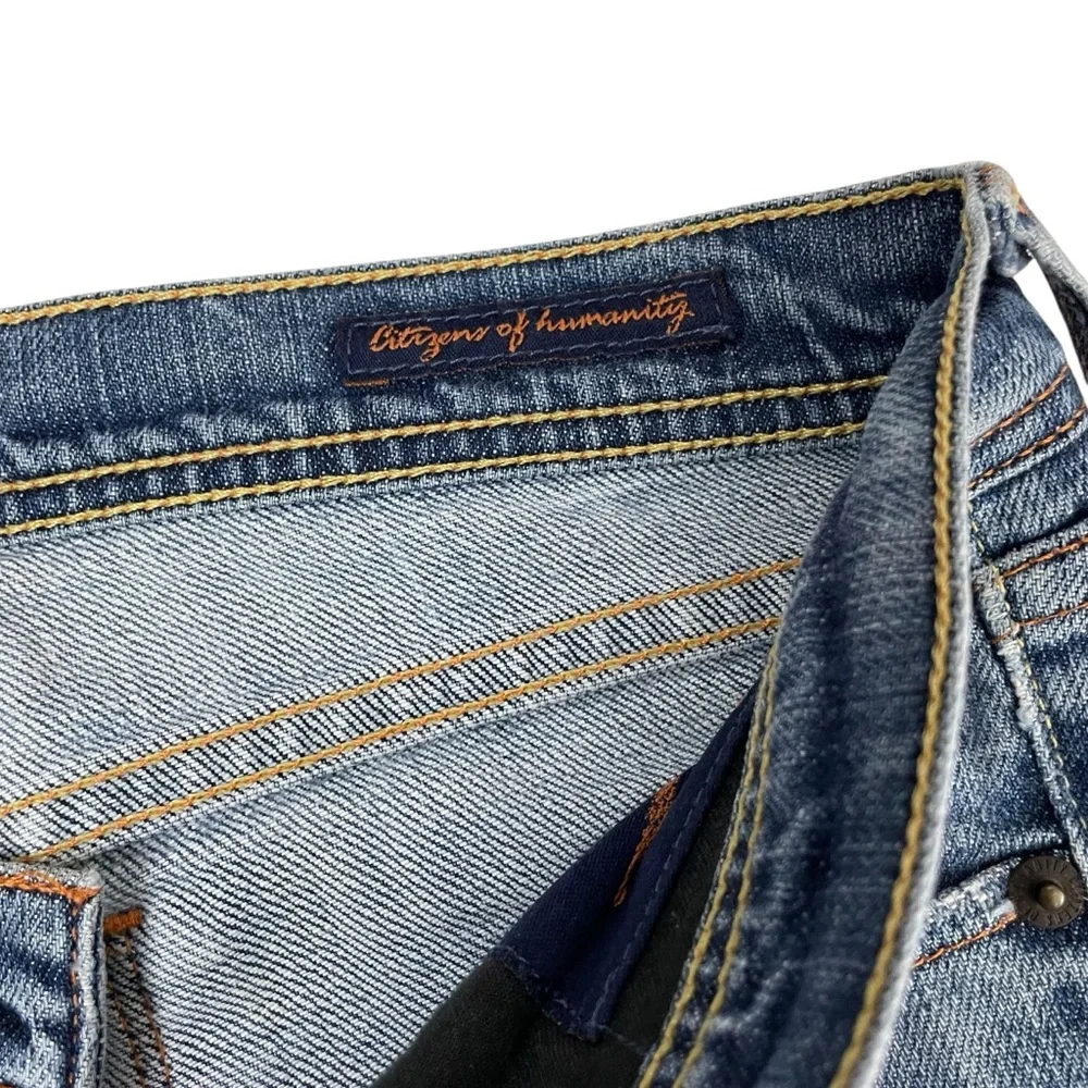 Citizens Of Humanity COH Ingrid #002 Stretch Low Waist Flair Jeans 26 - Picture 5 of 13